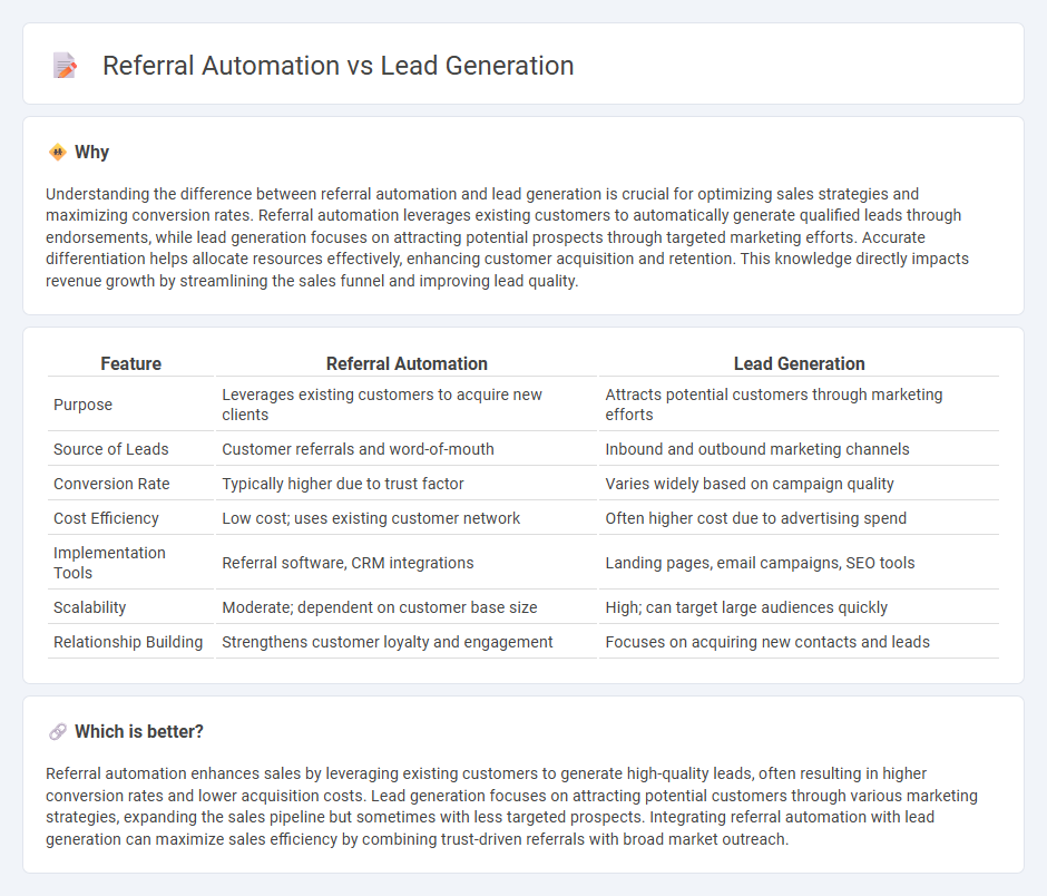 Referral Automation vs Lead Generation in Sales