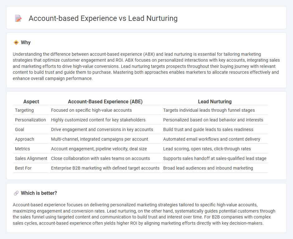 Account-Based Experience vs Lead Nurturing in Marketing