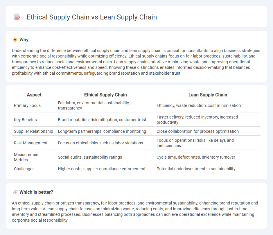 Ethical Supply Chain vs Lean Supply Chain in Consulting