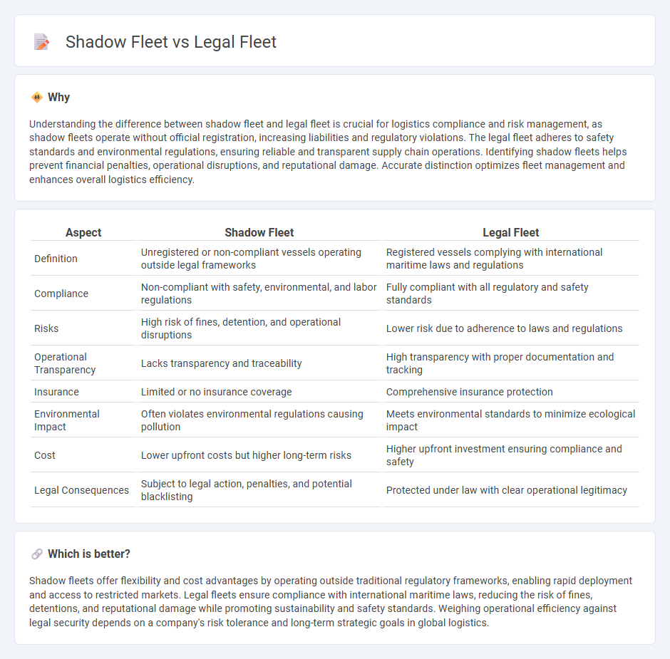 Shadow Fleet vs Legal Fleet in Logistics