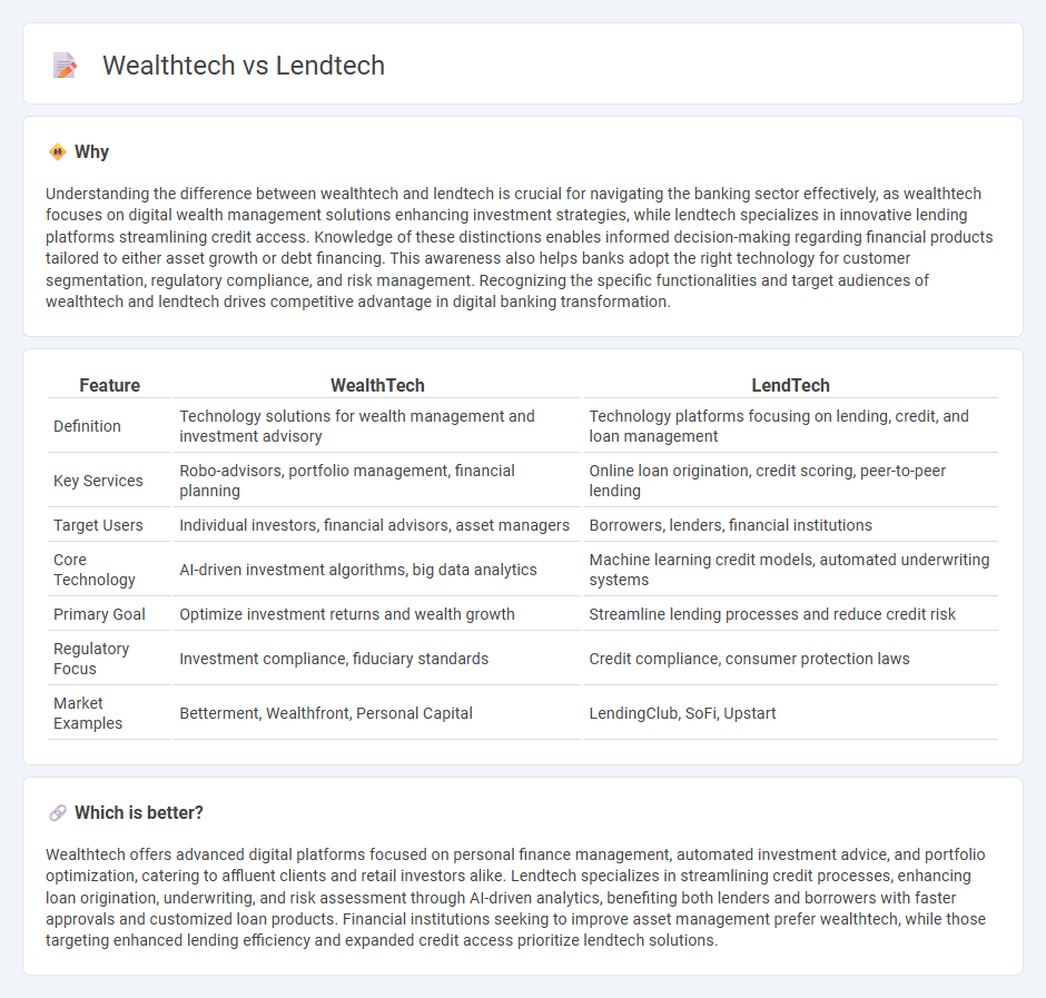 Wealthtech vs Lendtech in Banking