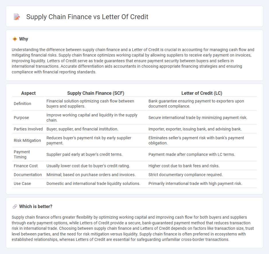 Supply Chain Finance vs Letter Of Credit in Accounting