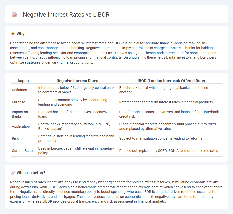 Negative Interest Rates vs Libor in Banking