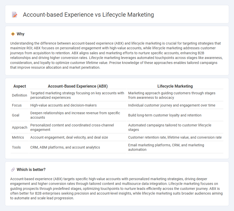 Account-Based Experience vs Lifecycle Marketing in Marketing