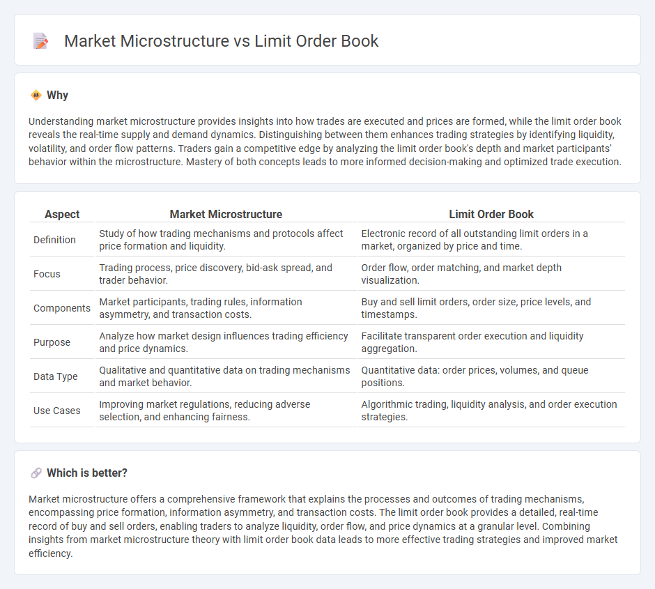 Market Microstructure vs Limit Order Book in Trading