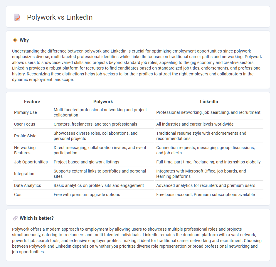 Polywork vs Linkedin in Employment