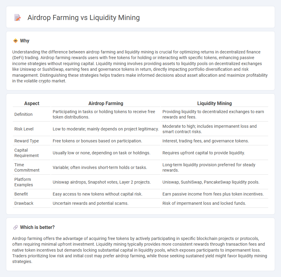 Airdrop Farming vs Liquidity Mining in Trading