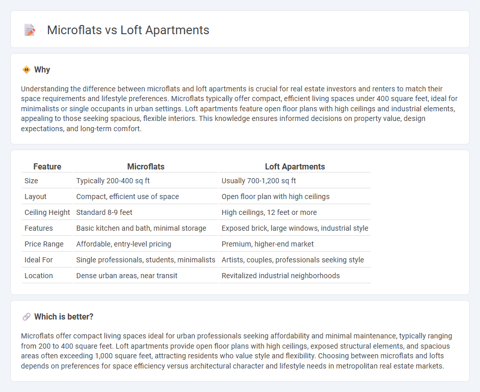 Microflats vs Loft Apartments in Real Estate