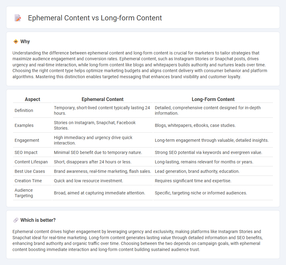 Ephemeral Content vs Long-Form Content in Marketing