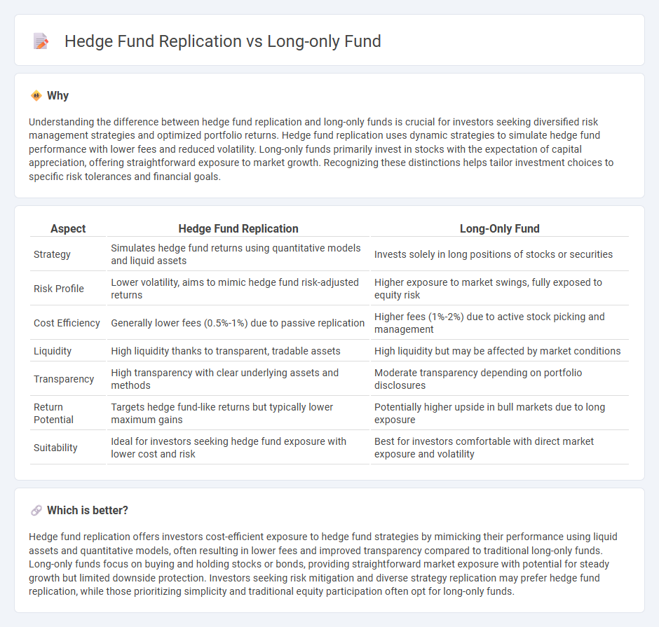 Hedge Fund Replication vs Long-Only Fund in Investment