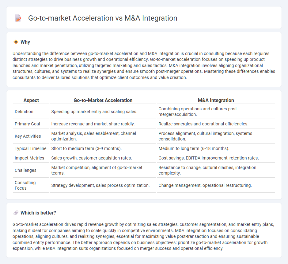 Go-To-Market Acceleration vs M&A Integration in Consulting