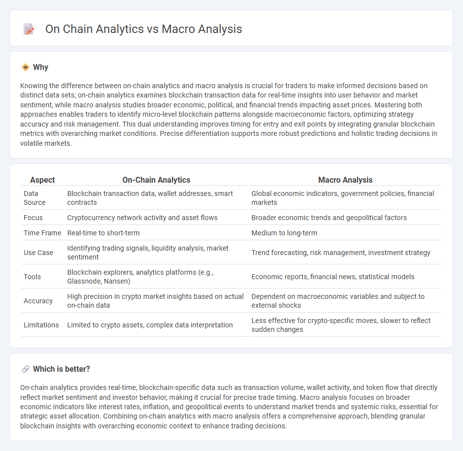 On Chain Analytics vs Macro Analysis in Trading