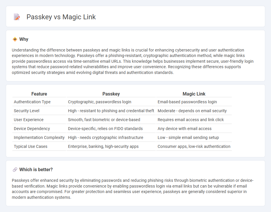 Passkey vs Magic Link in Technology