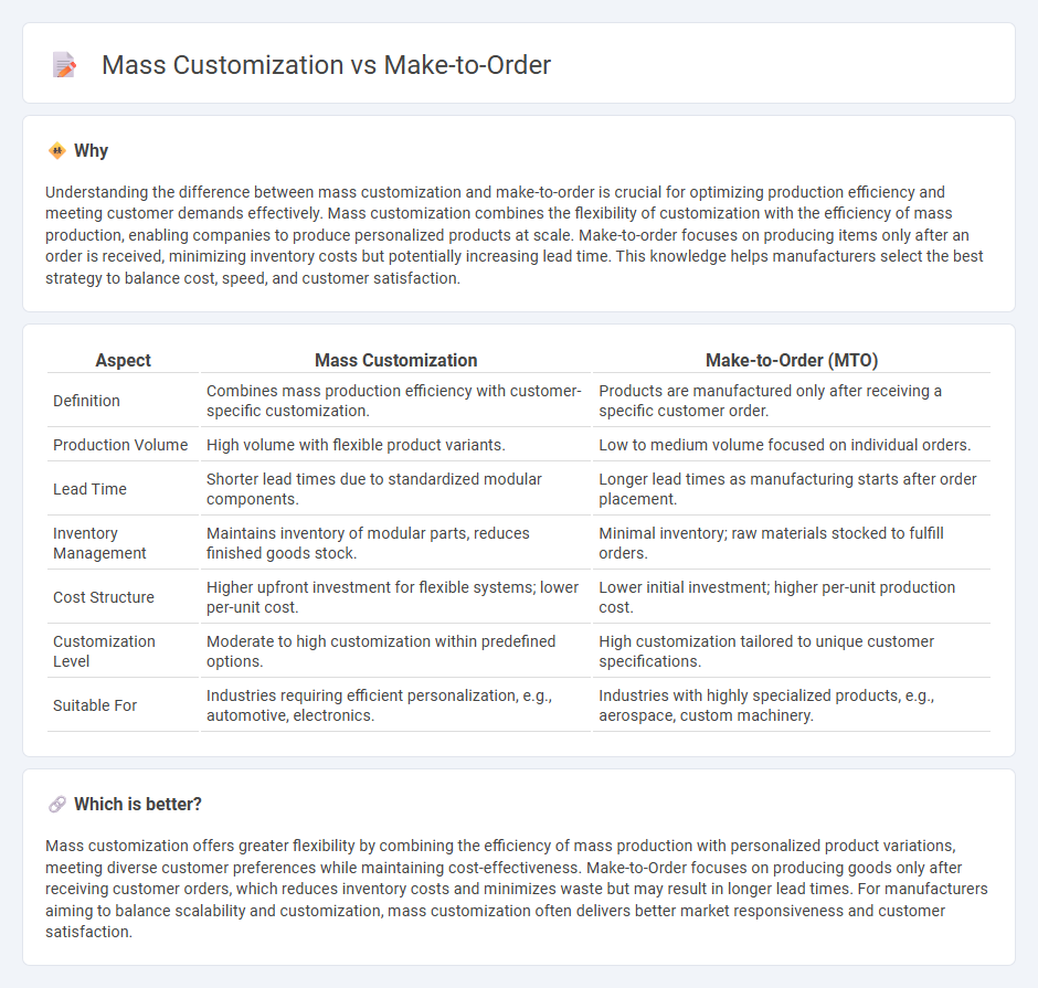 Mass Customization vs Make-To-Order in Manufacturing
