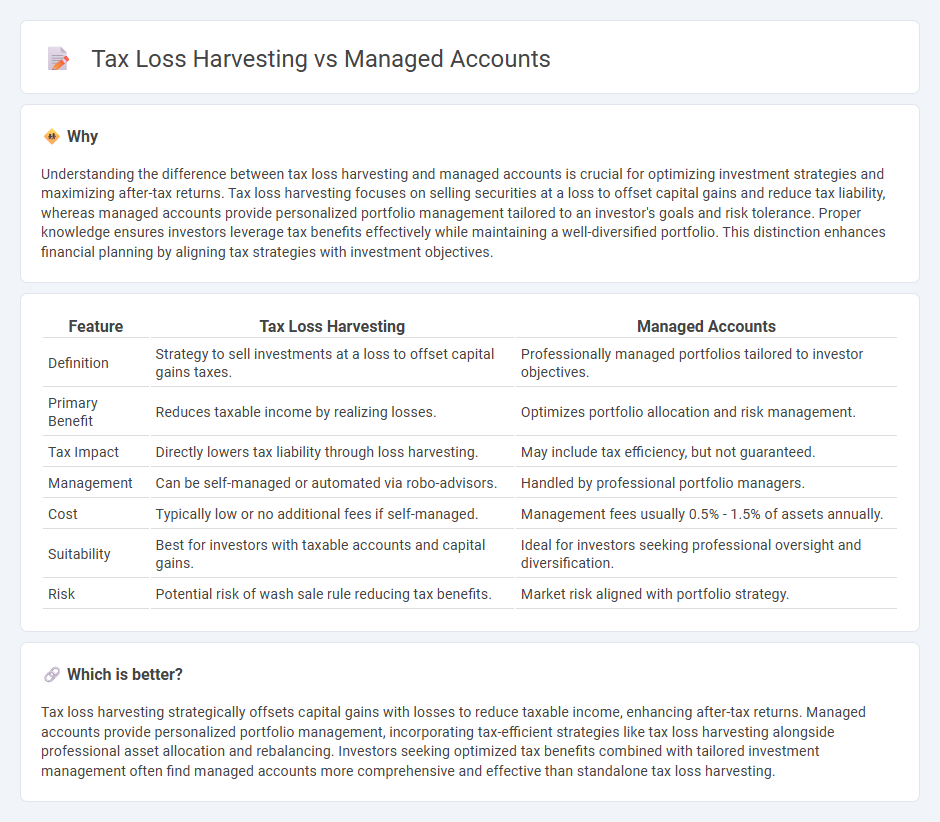Tax Loss Harvesting vs Managed Accounts in Finance
