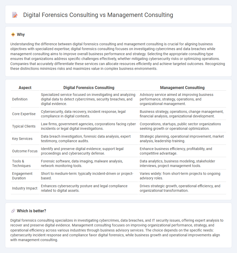 Digital Forensics Consulting vs Management Consulting in Consulting
