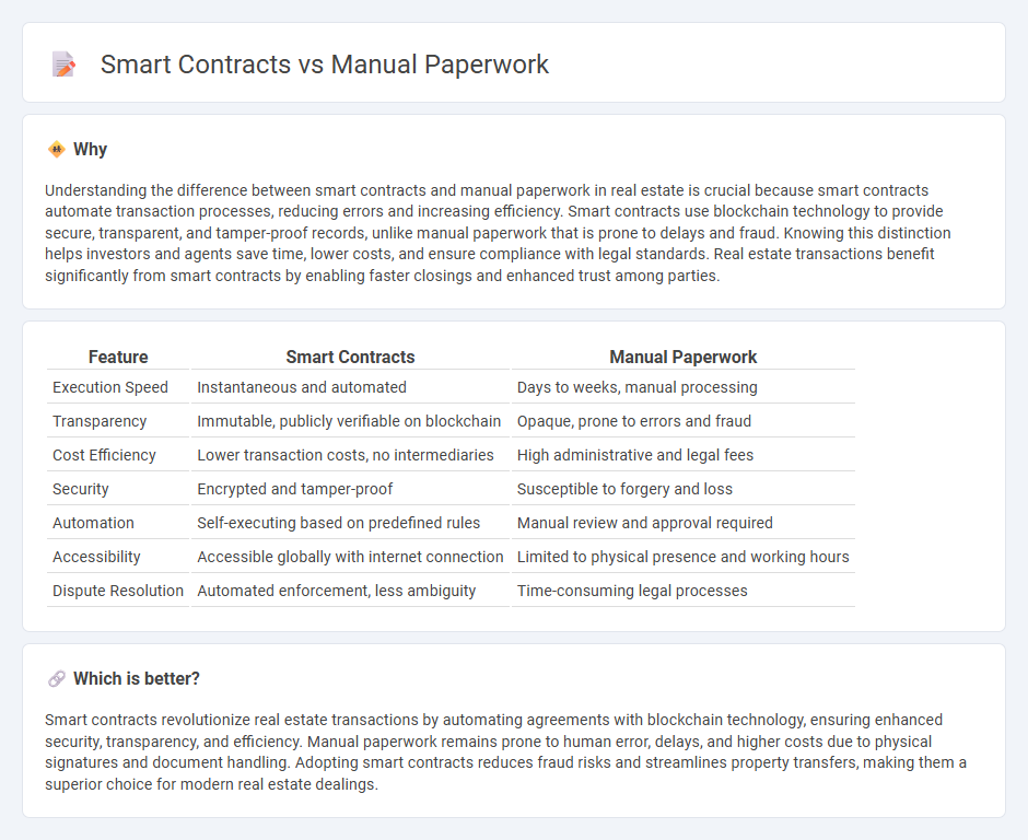 Smart Contracts vs Manual Paperwork in Real Estate