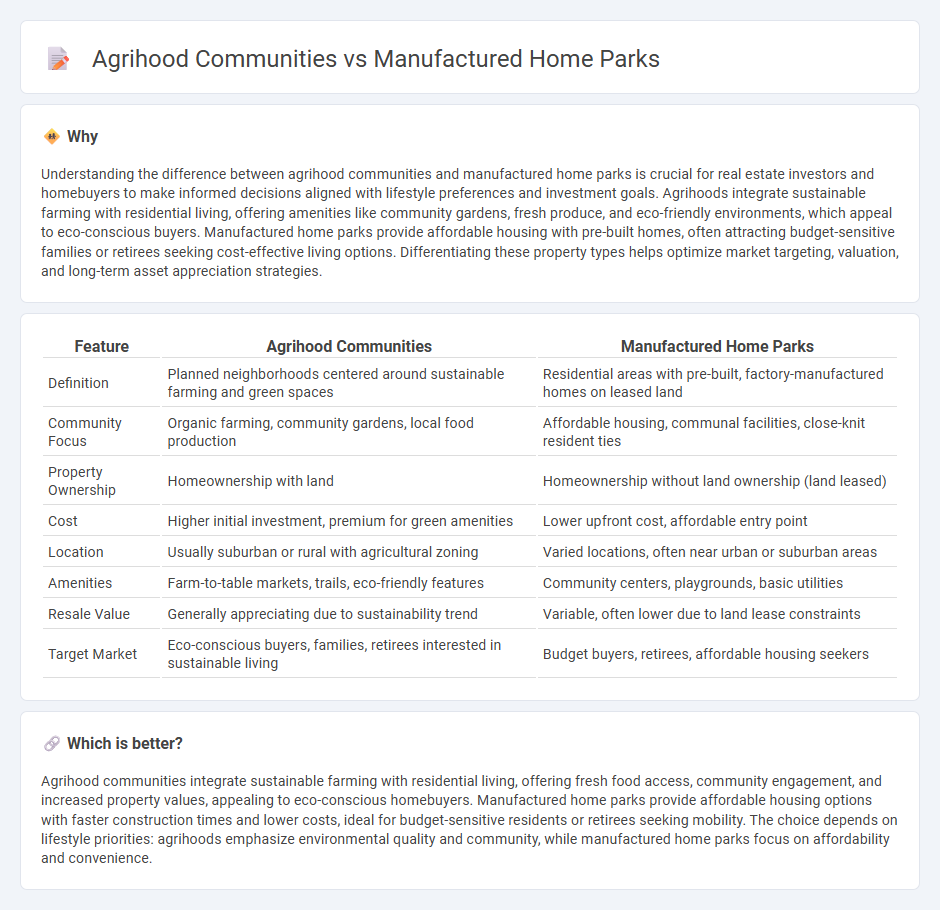 Agrihood Communities vs Manufactured Home Parks in Real Estate