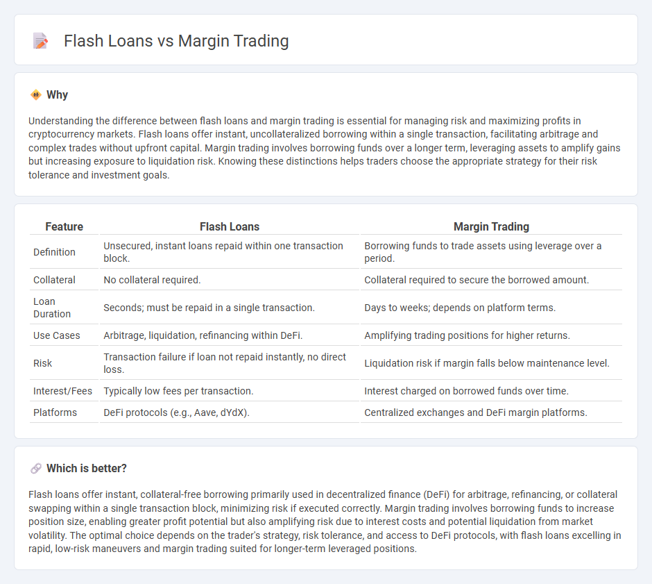 Flash Loans vs Margin Trading in Trading