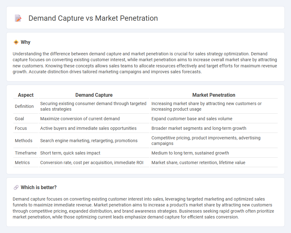 Demand Capture vs Market Penetration in Sales