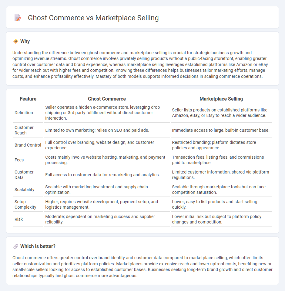 Ghost Commerce vs Marketplace Selling in Commerce