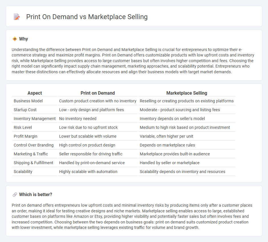 Print On Demand vs Marketplace Selling in Entrepreneurship