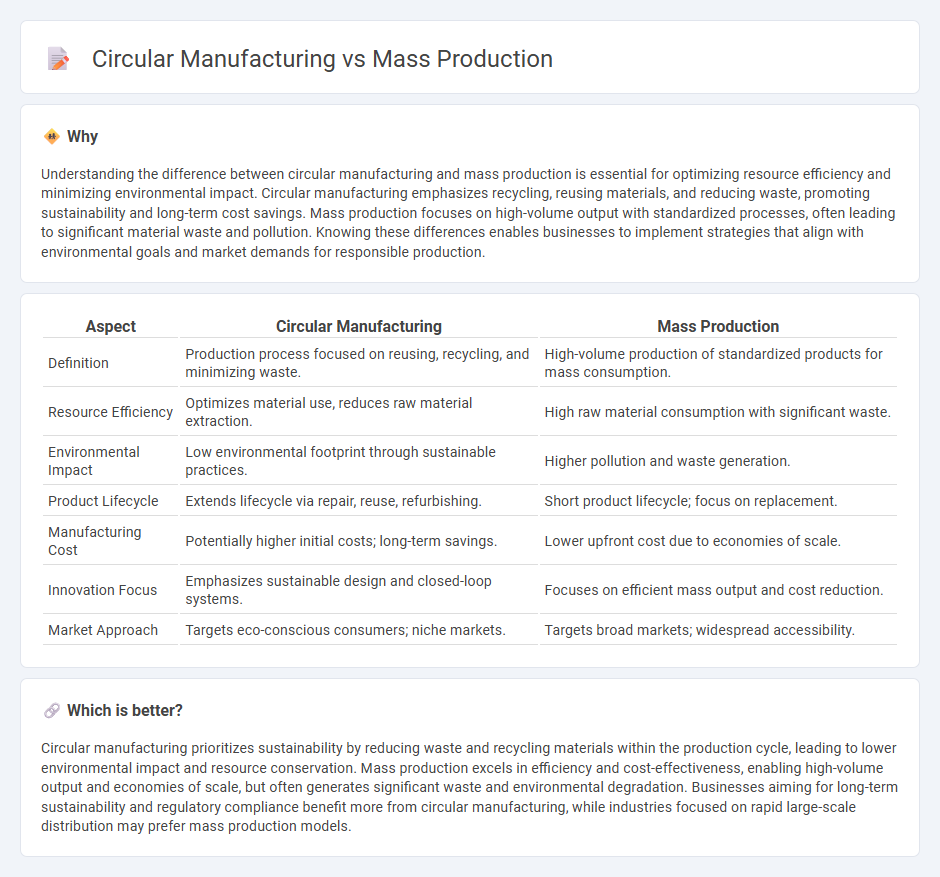 Circular Manufacturing vs Mass Production in Manufacturing