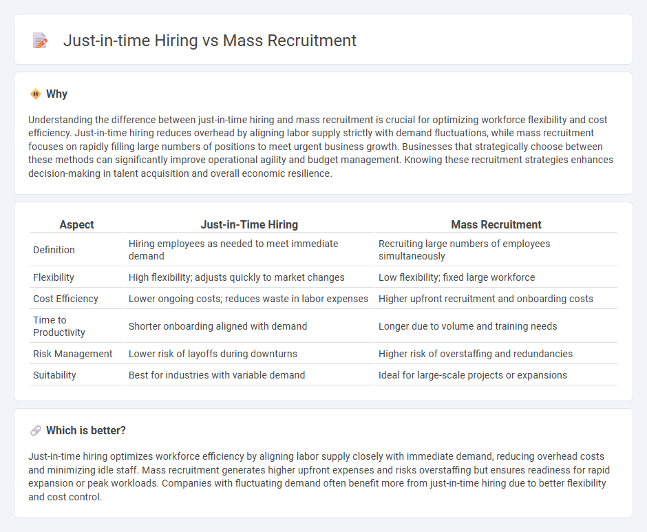 Just-In-Time Hiring vs Mass Recruitment in Economy