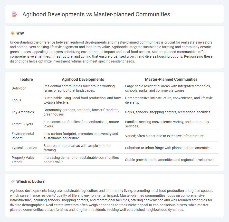Agrihood Developments vs Master-Planned Communities in Real Estate