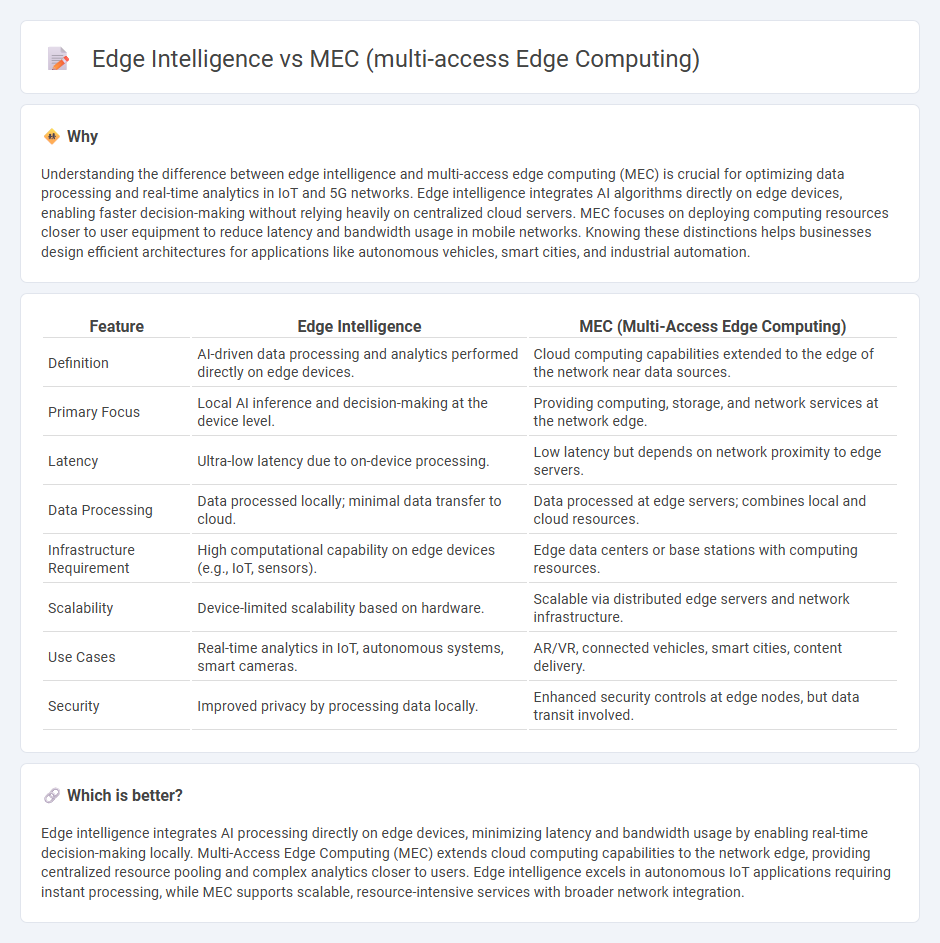 Edge Intelligence vs Mec (Multi-Access Edge Computing) in Technology