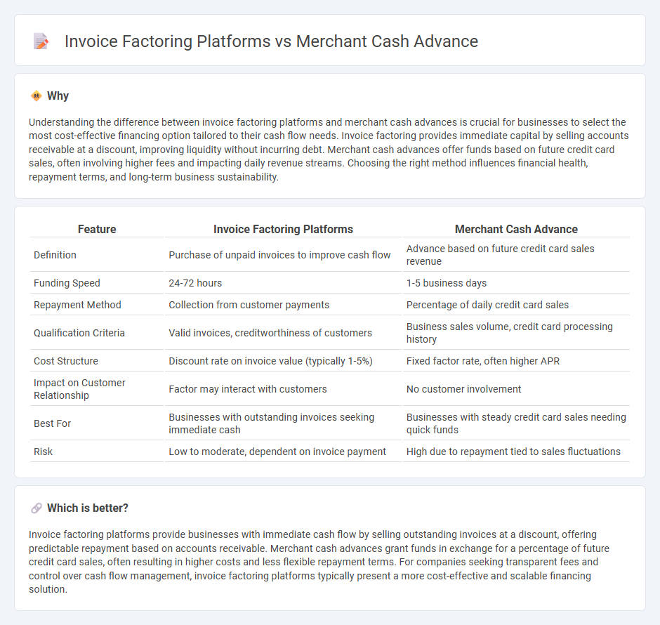 Invoice Factoring Platforms vs Merchant Cash Advance in Accounting