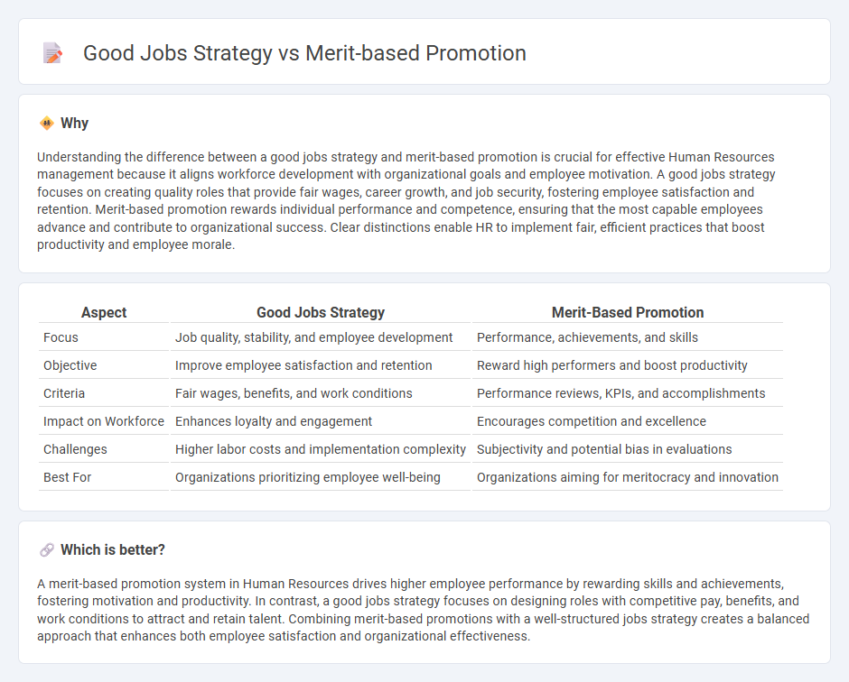 Good Jobs Strategy vs Merit-Based Promotion in Human Resources