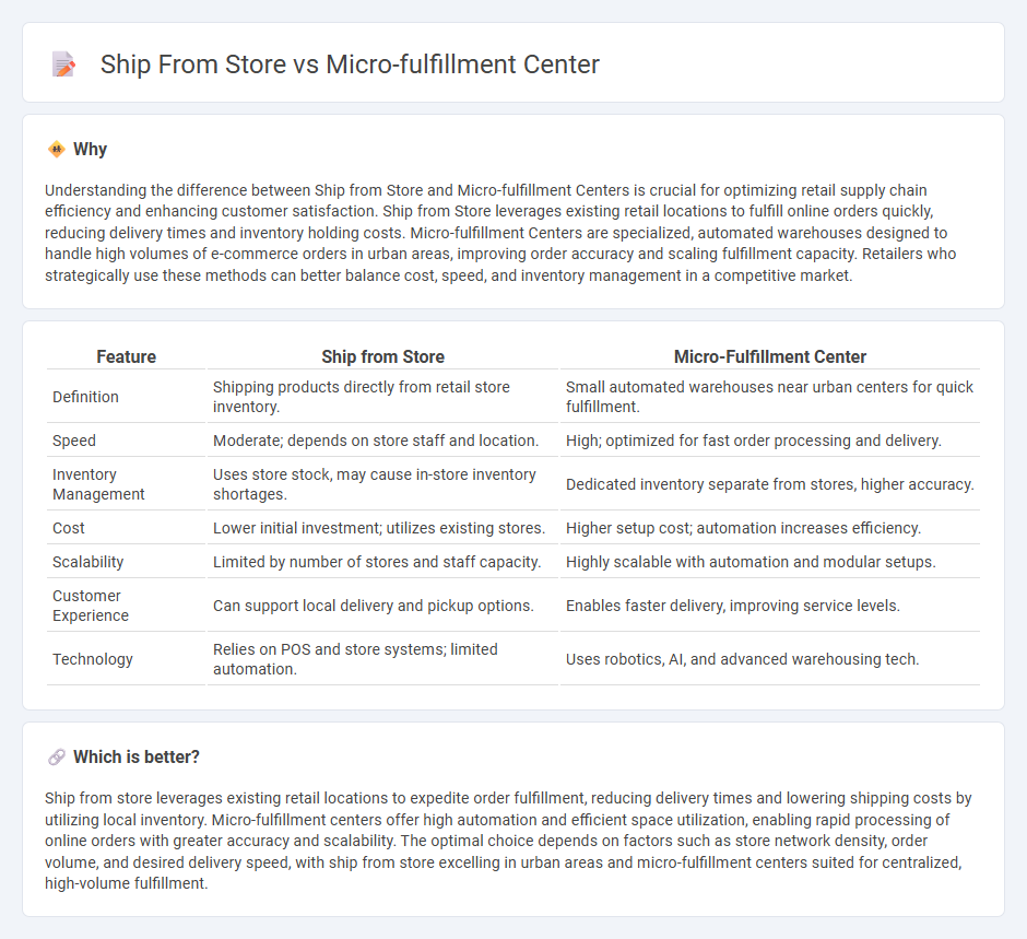 Ship From Store vs Micro-Fulfillment Center in Retail