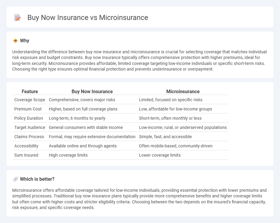 Buy Now Insurance vs Microinsurance in Insurance