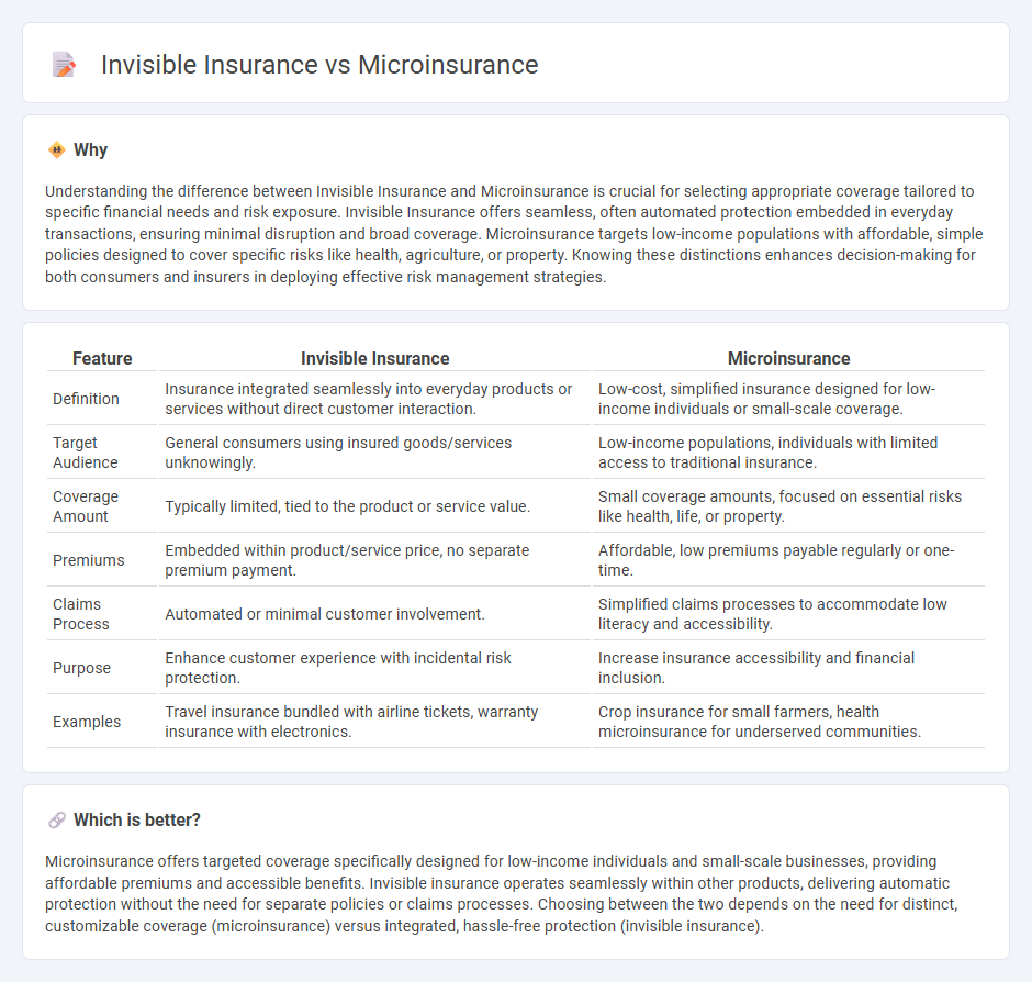 Invisible Insurance vs Microinsurance in Insurance