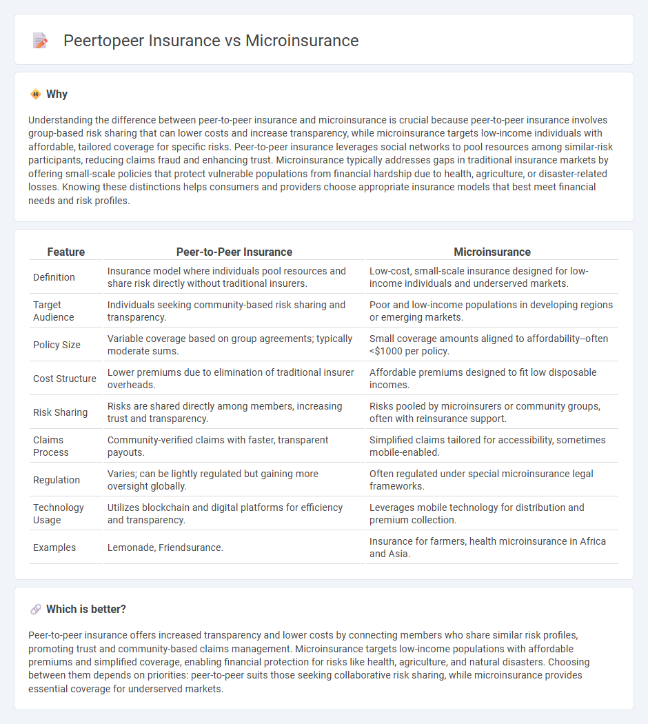 Peertopeer Insurance vs Microinsurance in Insurance