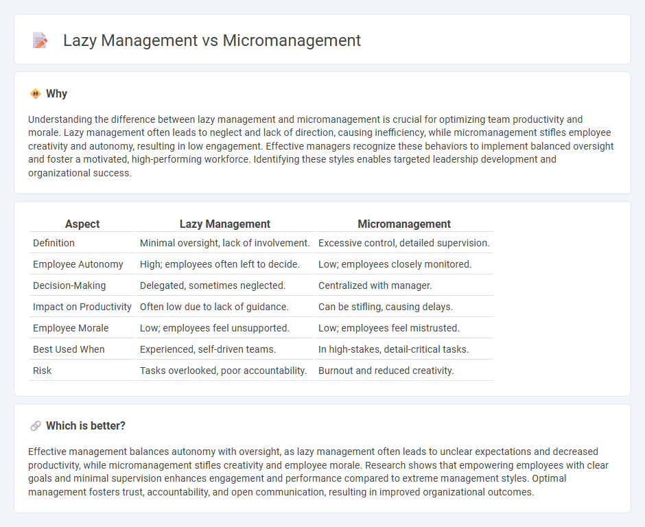 Lazy Management vs Micromanagement in Management