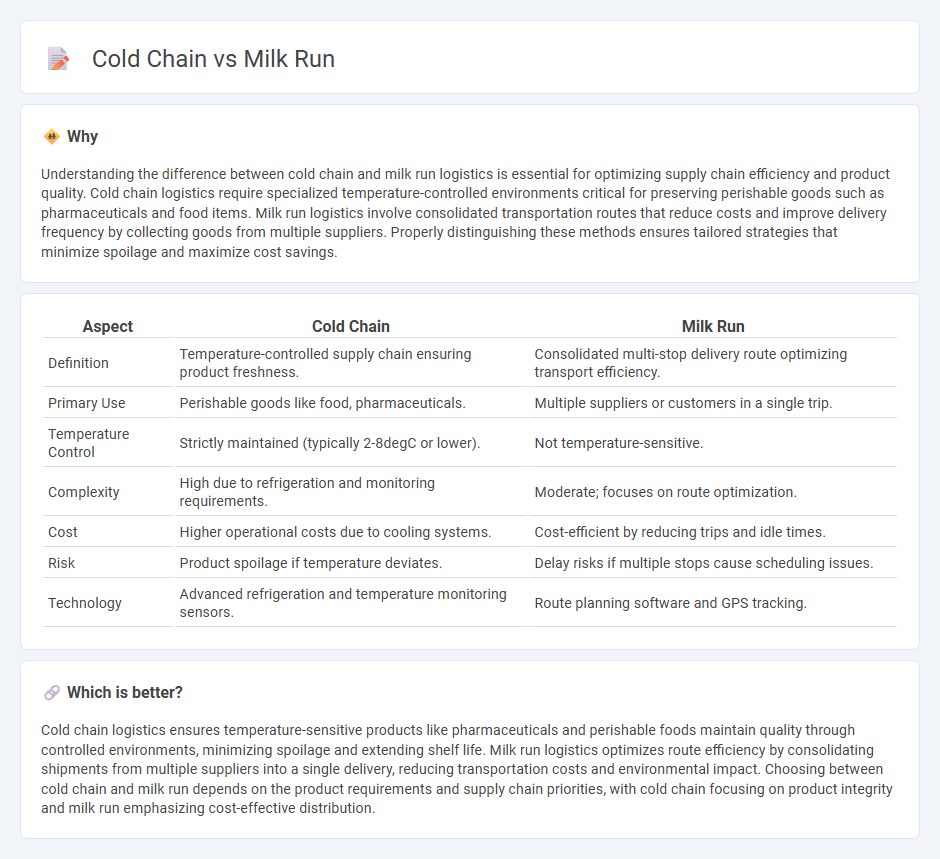 Cold Chain vs Milk Run in Logistics