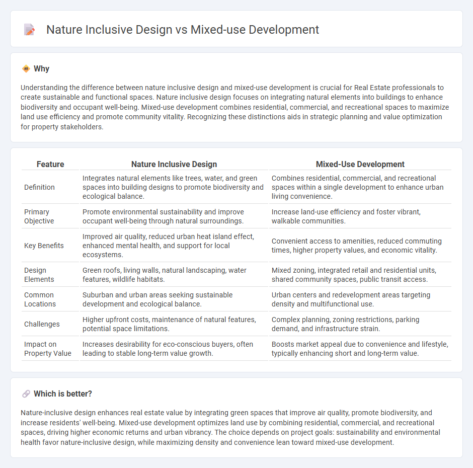 Nature Inclusive Design vs Mixed-Use Development in Real Estate