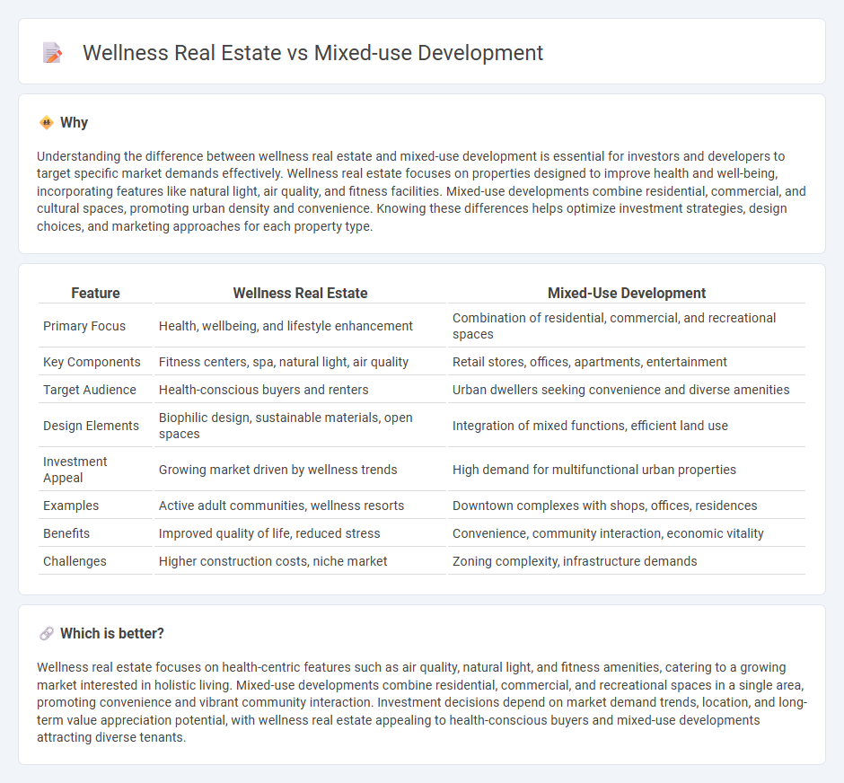 Wellness Real Estate vs Mixed-Use Development in Real Estate