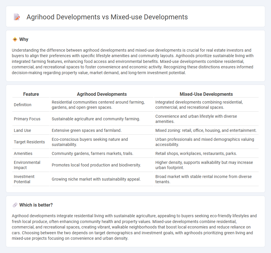 Agrihood Developments vs Mixed-Use Developments in Real Estate