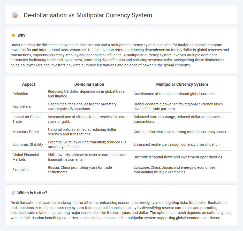 De-Dollarisation vs Multipolar Currency System in Economy
