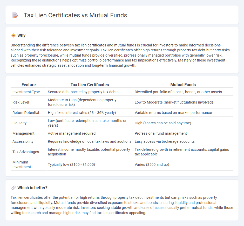Tax Lien Certificates vs Mutual Funds in Investment