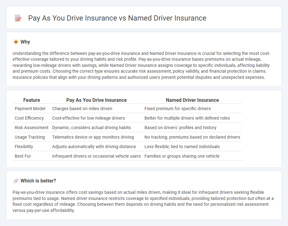 Pay As You Drive Insurance vs Named Driver Insurance in Insurance