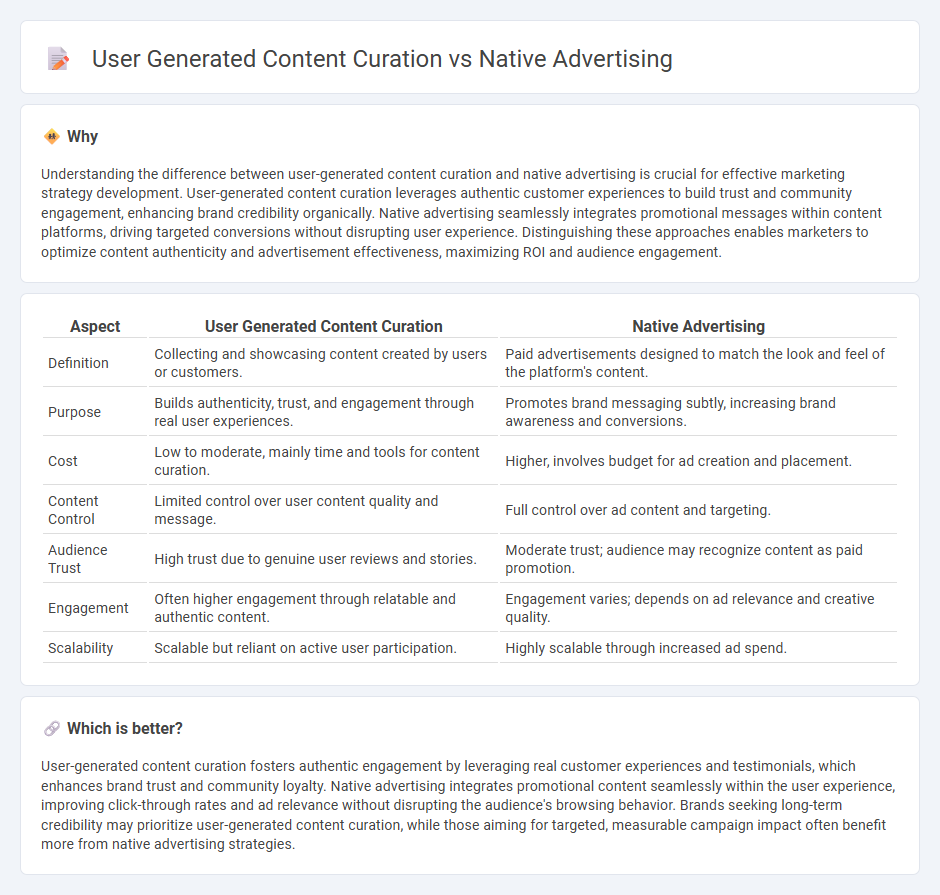 User Generated Content Curation vs Native Advertising in Marketing