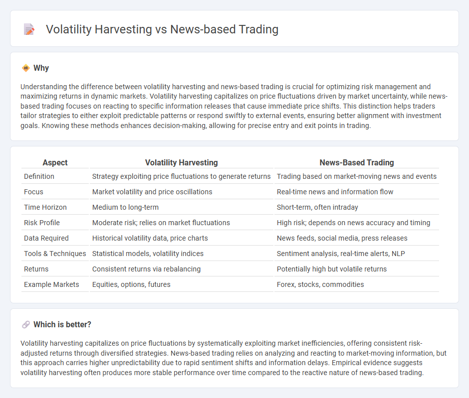 Volatility Harvesting vs News-Based Trading in Trading