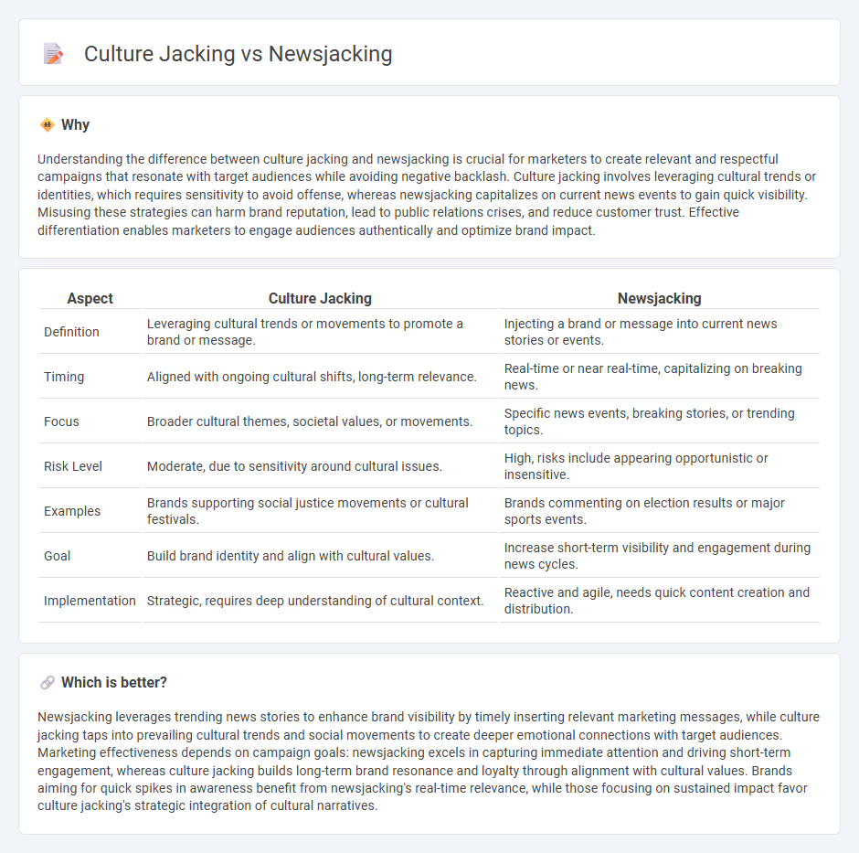 Culture Jacking vs Newsjacking in Marketing