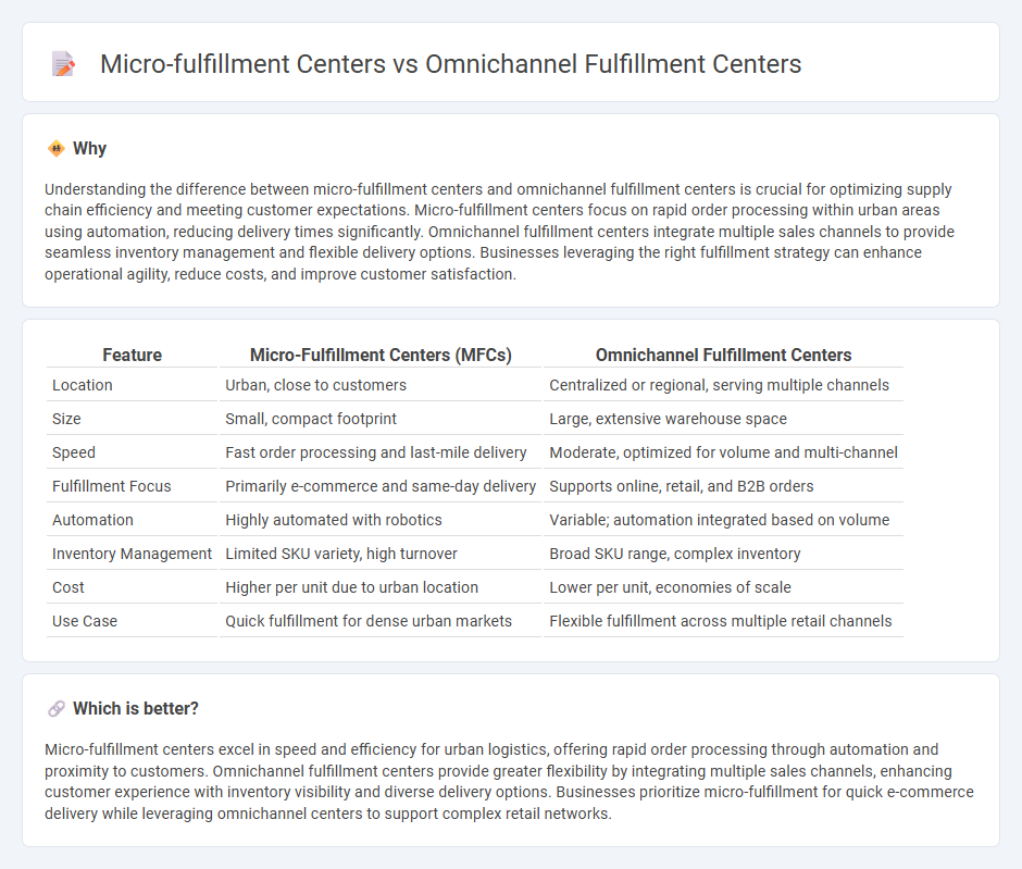 Micro-Fulfillment Centers vs Omnichannel Fulfillment Centers in Logistics