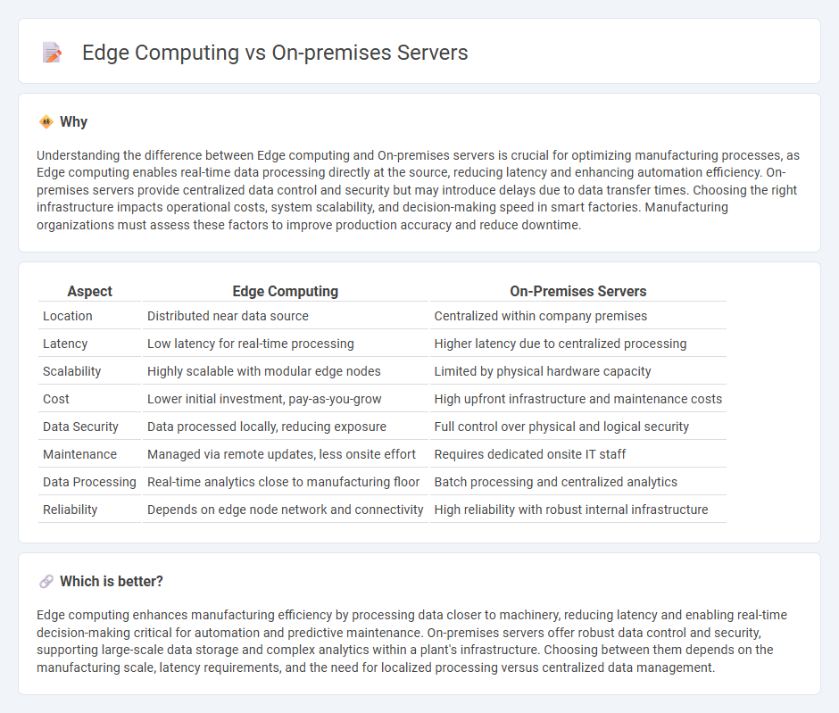 Edge Computing vs On-Premises Servers in Manufacturing