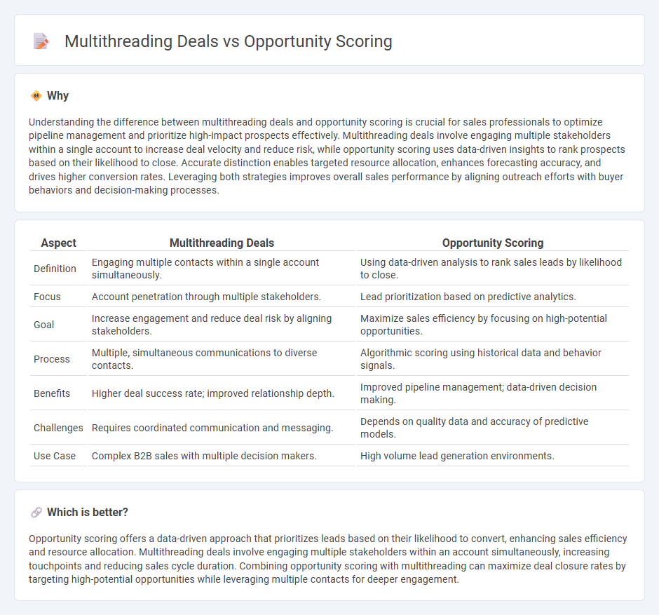 Multithreading Deals vs Opportunity Scoring in Sales